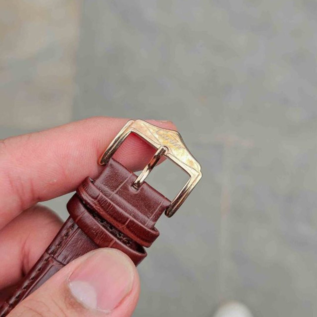 Cartier Leather Brown Automatic Watch D - Image 4