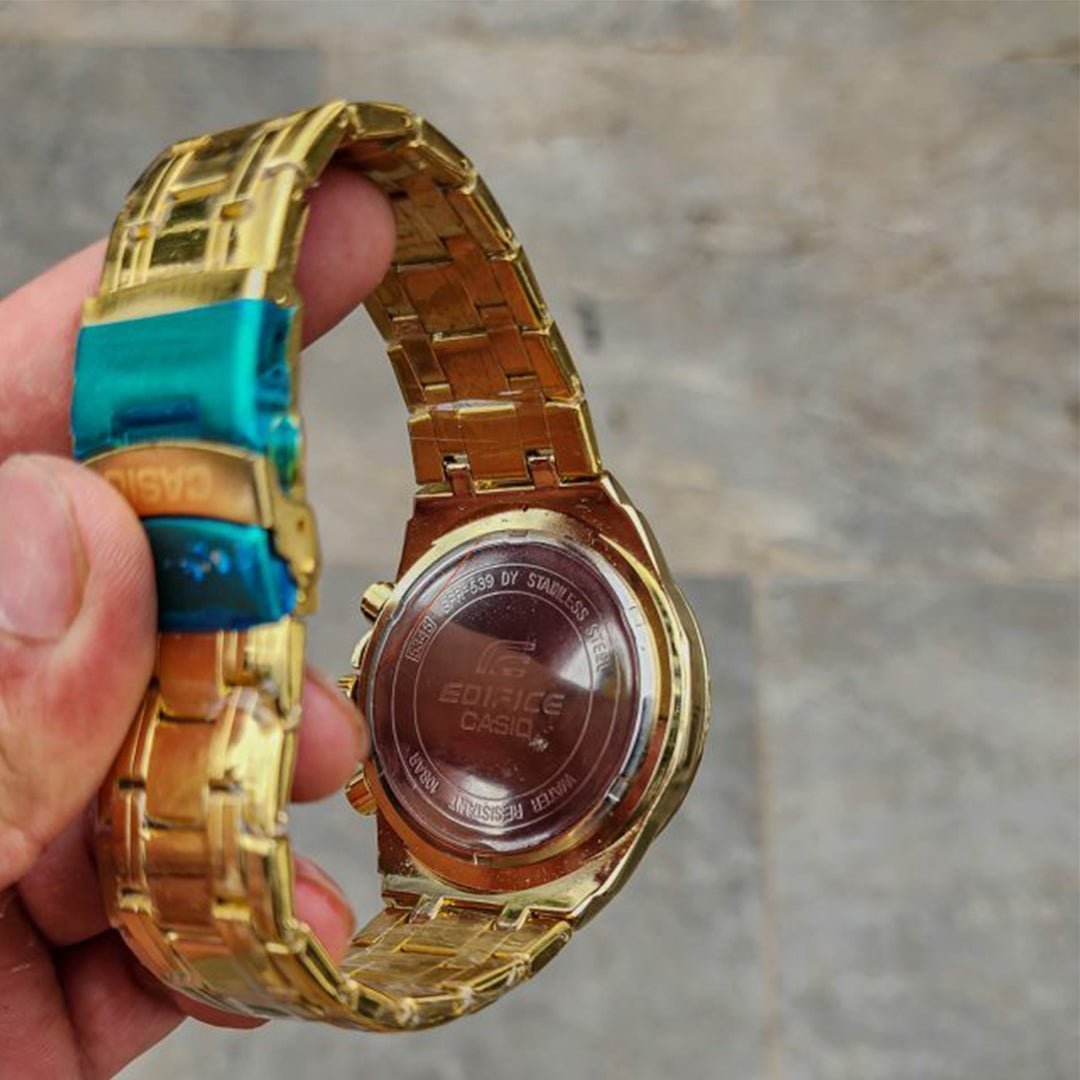 Edifice Gold White Metal Watch - Image 2