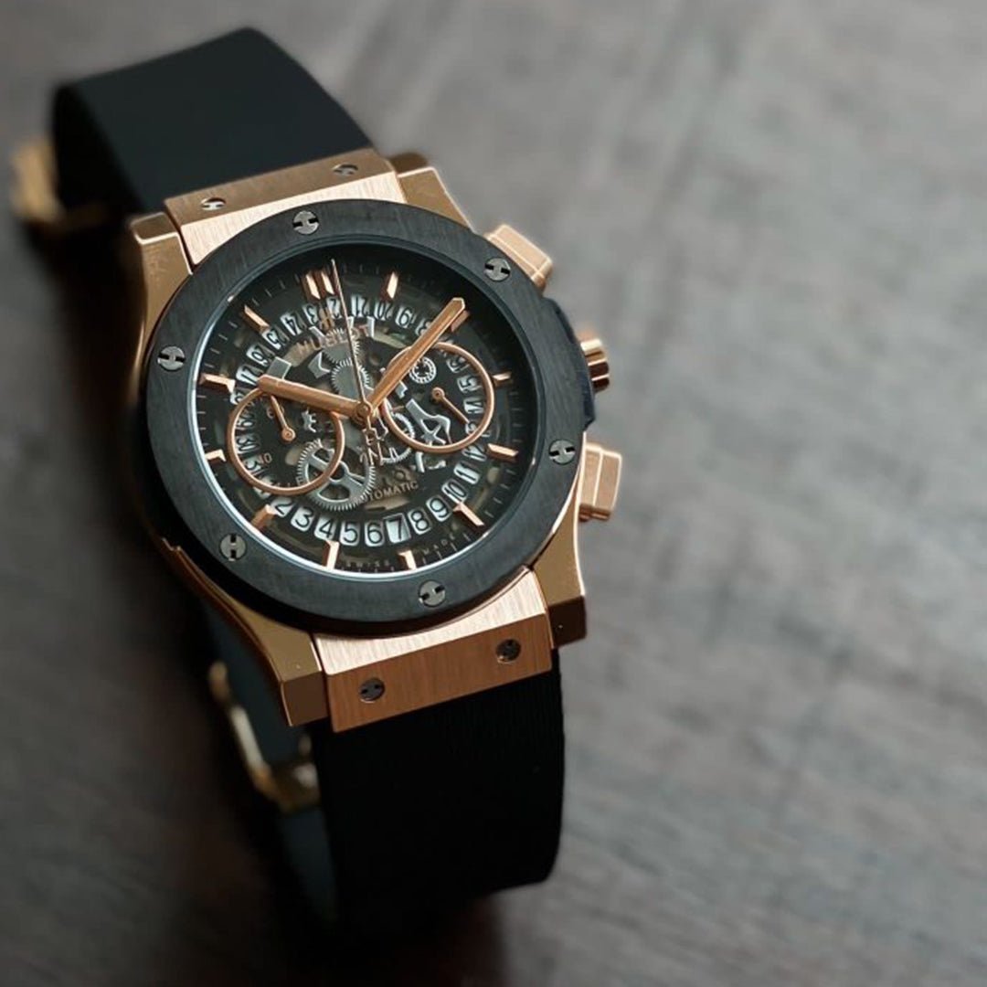 Hublot Black Leather Belt Watch A - Image 2