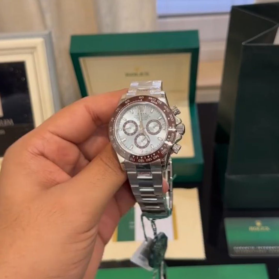 Rolex Daytona Platinum Ice Metal Virat Kholi Watch - Image 3