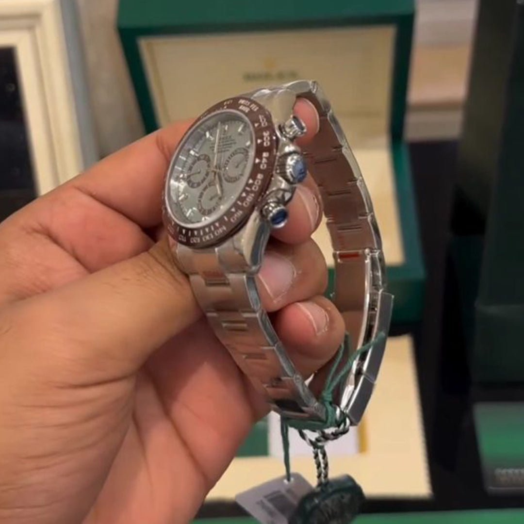 Rolex Daytona Platinum Ice Metal Virat Kholi Watch - Image 2