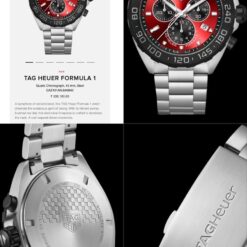 Alternative view of Tag Heuer Formula 1- Silver Strap with Red and Black Dial