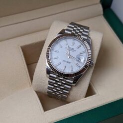 Rolex Datejust Silver White Dial Metal Watch