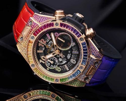 Hublot Big Bang iii Rainbow Chronograph Premium Watch - Image 2