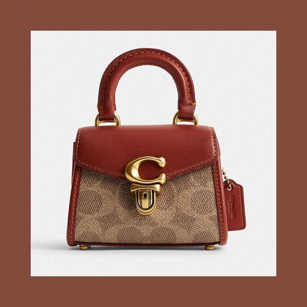 Coach Sammi Top Handle In Signature 12 Bag With OG Box & Dust Bag Canvas - Image 5