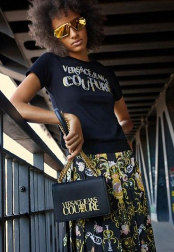 Versace Couture Saffiano Lock Crossbody Bag With Double Box & Dust Bag & Bill - Image 4