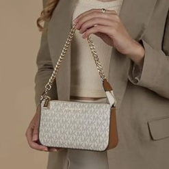 Michael Kors Jet Set Small Pochette Bag With Dust Bag