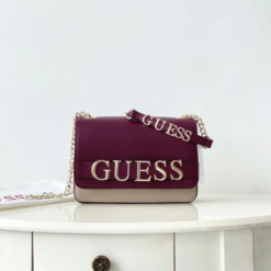 Alternative view of Guess Etereo Logo Quilted Crossbody Bag With Box DustBag SlingBelt
