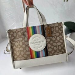 Alternative view of Coach Dempsey CarryAll Signature Jacquard Bag With DoubleBox DustBag SlingBelt Bill