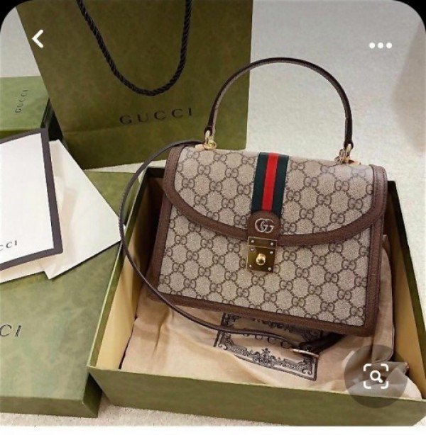 Gucci Ophidia Top Handle Sling Bag With Box DustBAG - Image 4