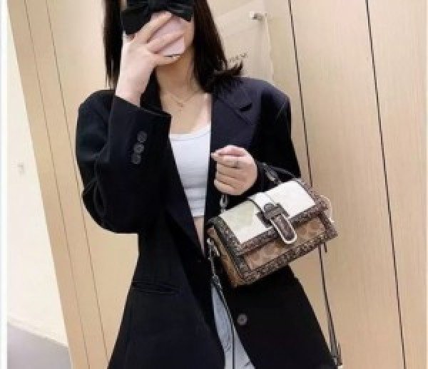 COACH STUDDED WITH OG BOX AND DUST BAG PREMIUM QUALITY (WHITE) - Image 2