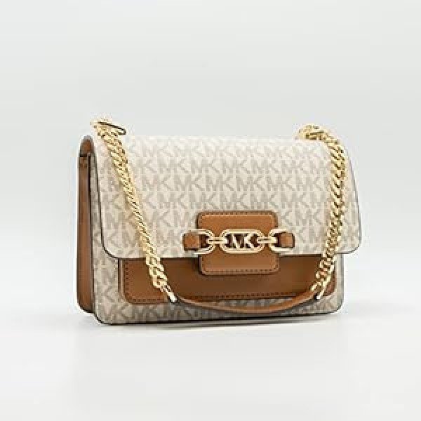 Michael Kors MK Heather Logo Shoulder Bag With Box & Dust Bag - Image 4