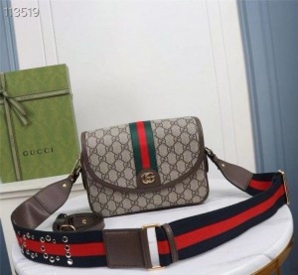 Gucci ophidia gg shoulder BROWN color bag with og printed 1160 - Image 2