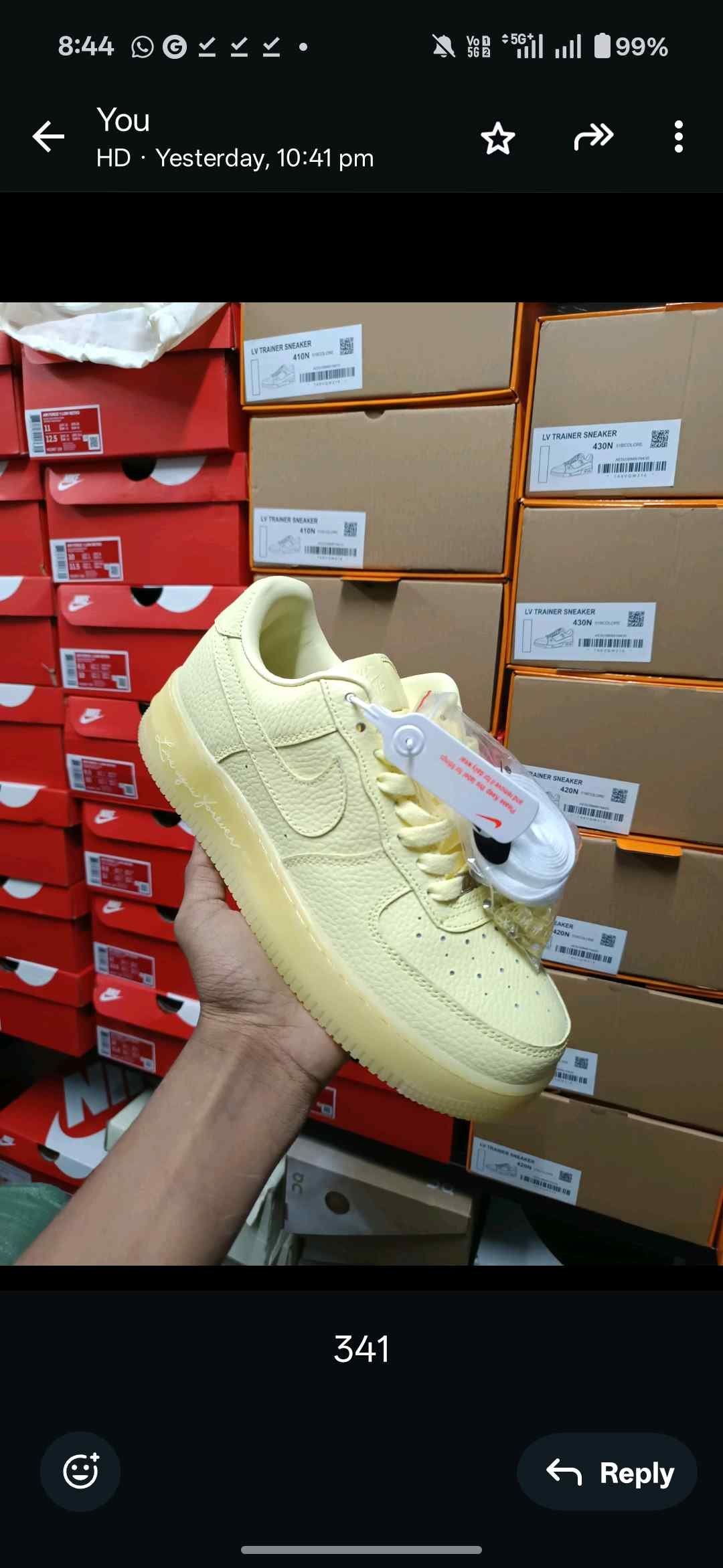 Nikee AirForce Low Drake NOCTA Certified Lover Boy Citron Tint 341 - Image 2
