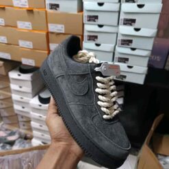 Alternative view of Nikee airforce 1 low grey white 344
