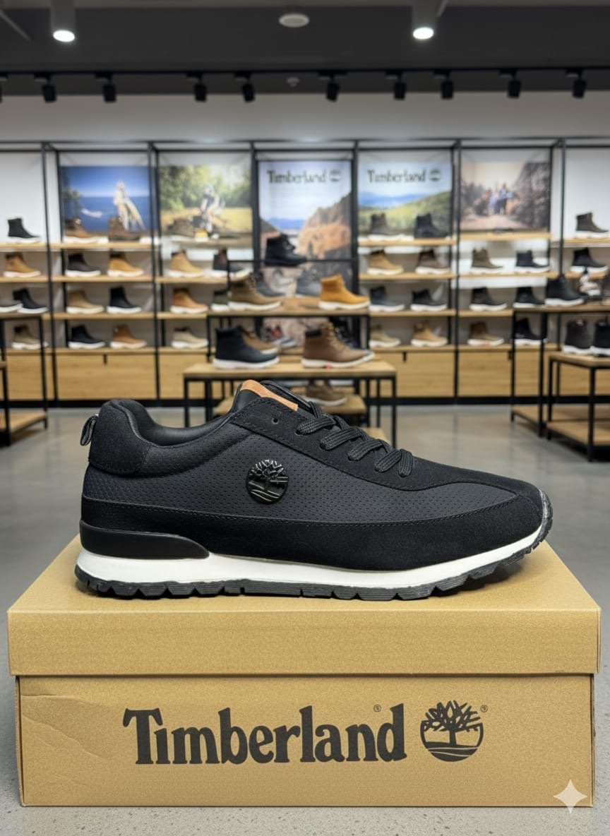 TIMBERLAN.D BLACK WHITE LOW CASUAL SNEAKER