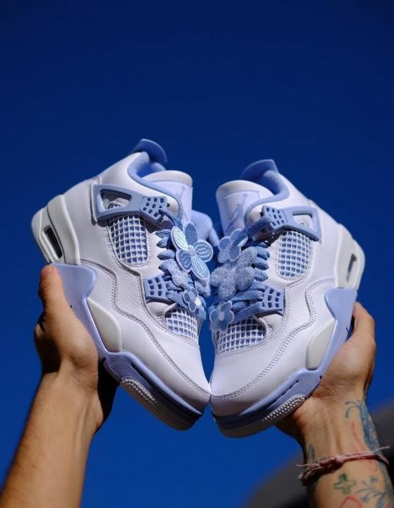 Nik ee Air Jordan 4 Forget Me Not - Image 8