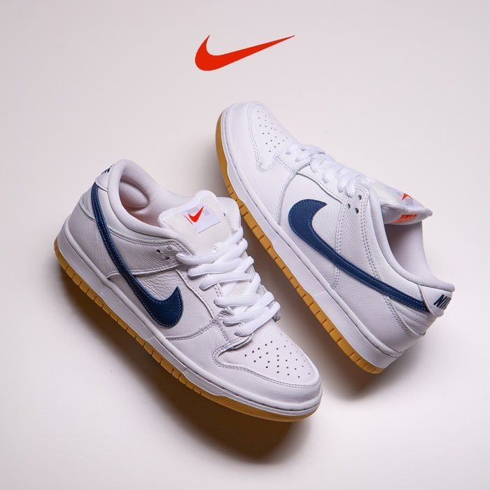 NIK.E SB DUNK LOW WHITE NAVY GUM - Image 7