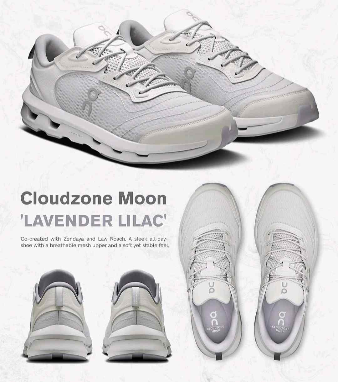 On cloud Running Cloudzone Moon Lavender Lilac - Image 2