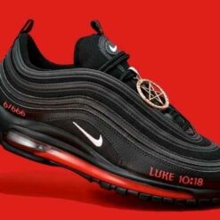 Alternative view of Nikee Airmax 97 MSCHF With Og box