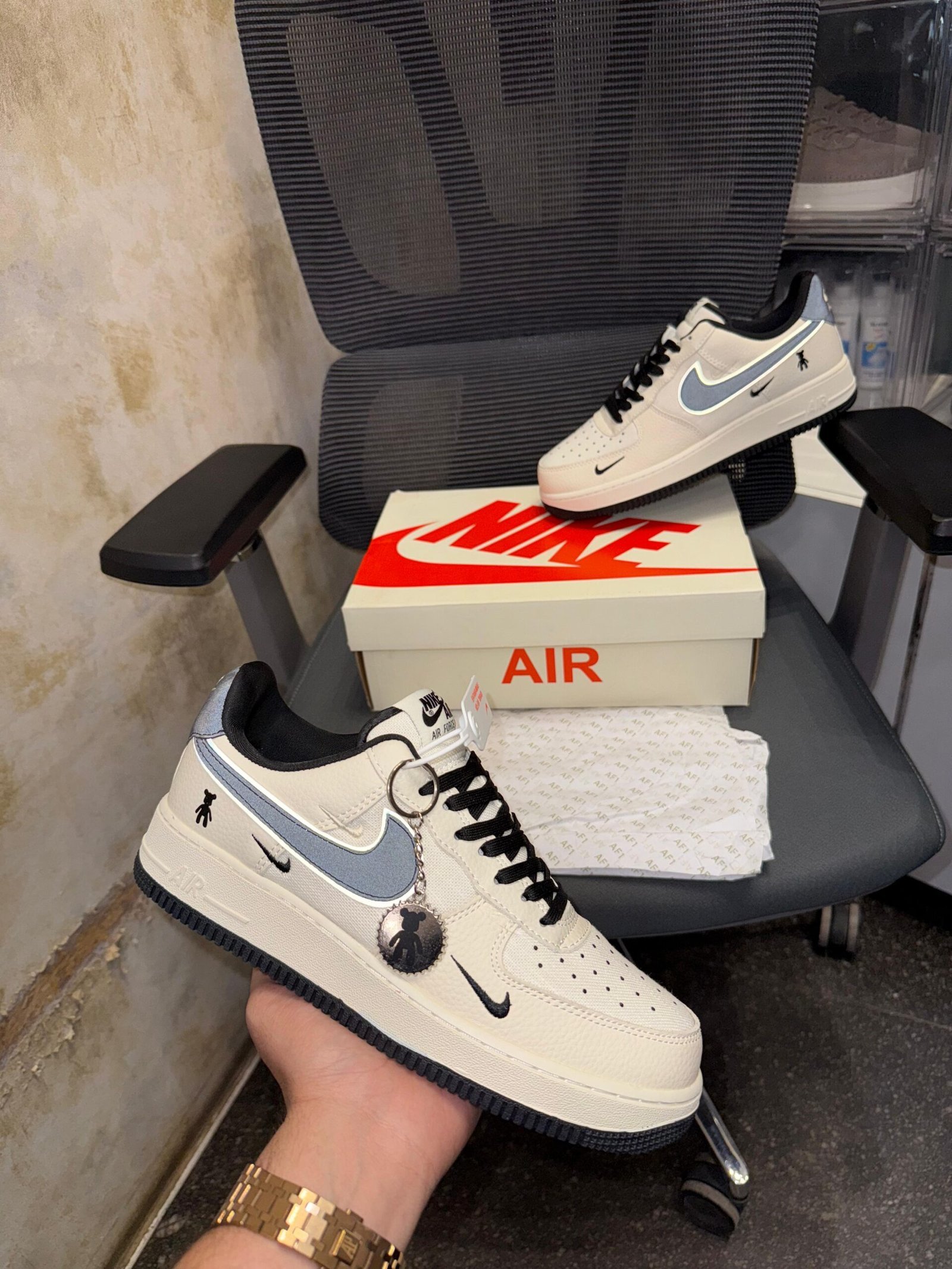 Nik.e Airforce 1 Low Violent Bear Joint Linen - Image 2