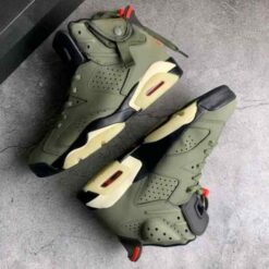 Alternative view of Air Jordan Retro 6 Travis Scott Cactus 481