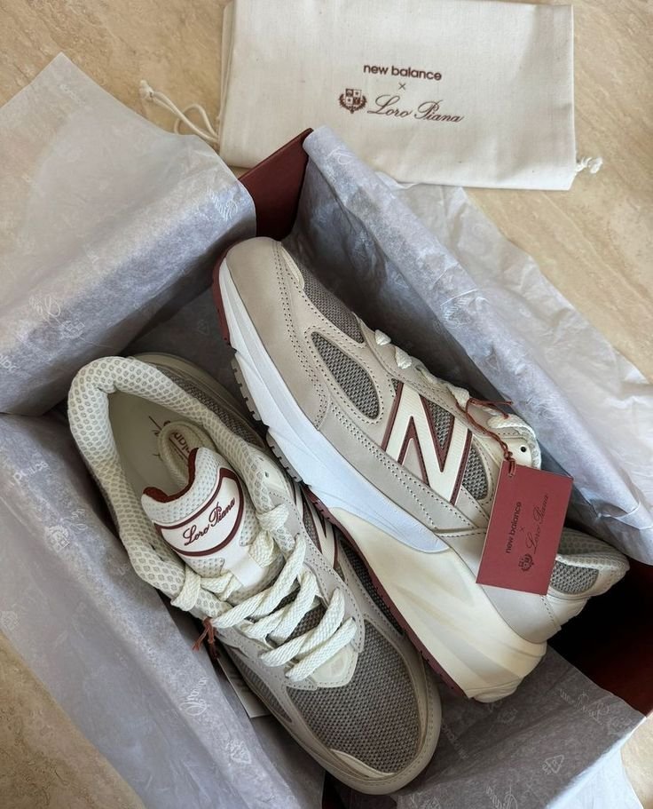 Loro Piana x NB 990v6 Made in USA Raw 2024 Cashew - Image 4