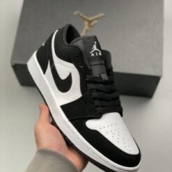Jordann 1 Low Panda Black White semi ua