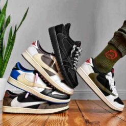 Alternative view of Air Jordan Retro 1 Low Fragment X Travis Scott