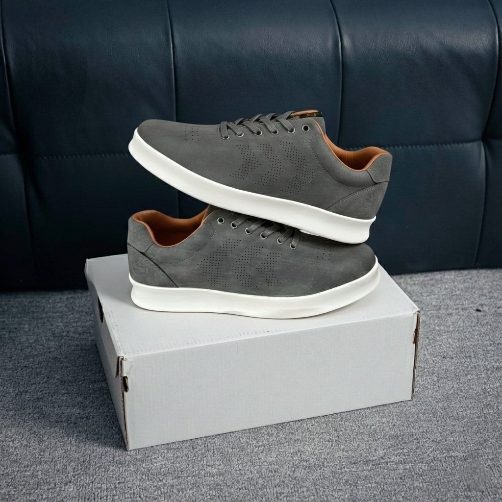 TIMBERLAND GREY WHITE CASUAL SHOES 2026 - Image 4