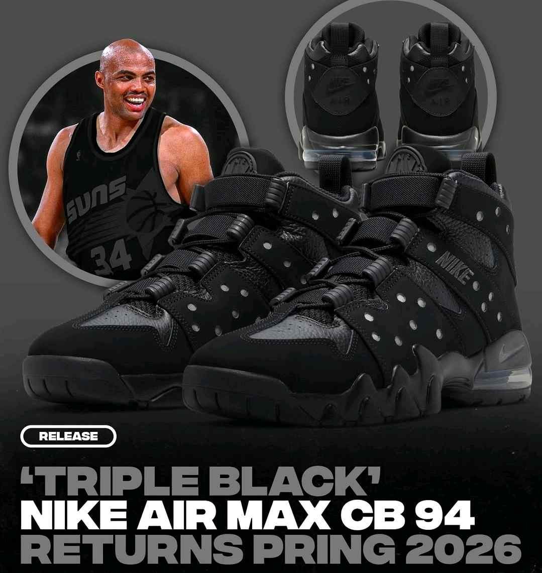 Nikee Airmax Triple Black Cb 94 barkely 428 - Image 2