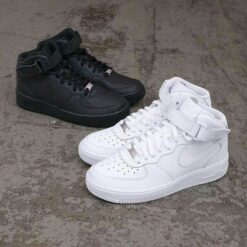 Alternative view of Nik.e Air Force 1 Mid Leather White