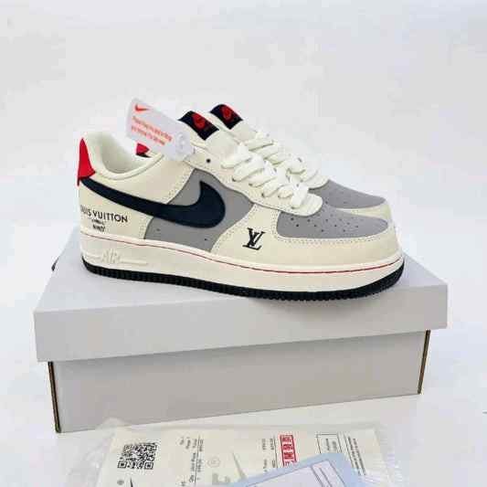 Nikee Air Force 1 Low x Louis Vuittonn White Navy - Image 3