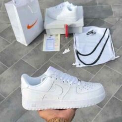 Nikee Airforce 1 White Pure Leather Ua Quality