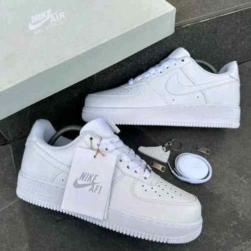 Nikee Airforce 1 White Pure Leather Ua Quality - Image 4