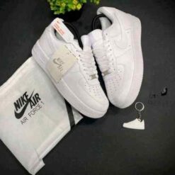 Alternative view of Nikee Airforce 1 White Pure Leather Ua Quality