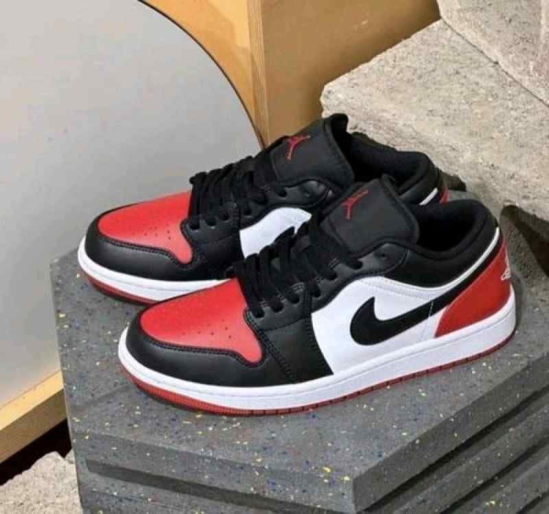 Nikee Air Jordan 1 Low Bred Toe 2.0 - Image 5