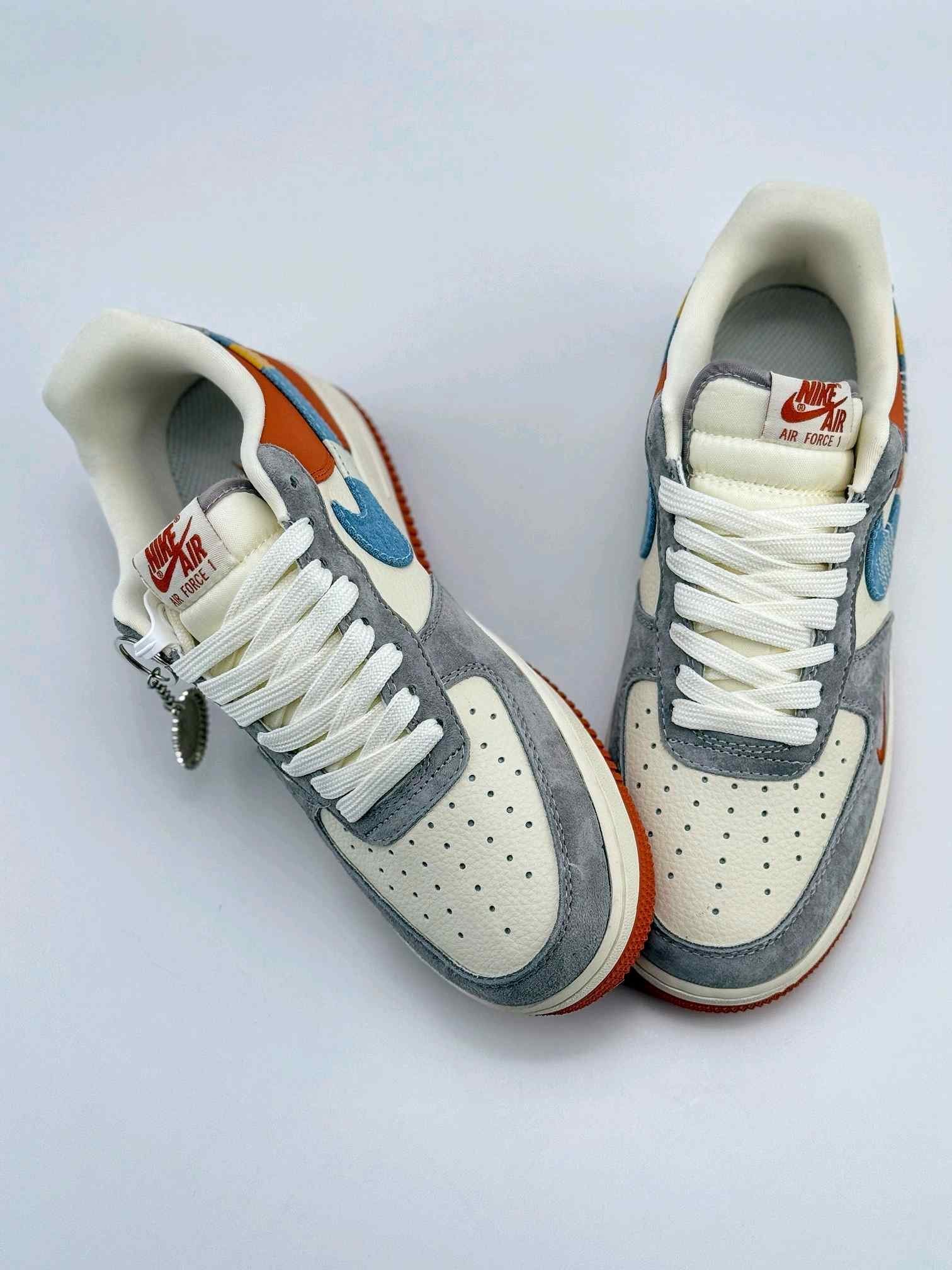 Nikee Air Force 1 Low 07 x Stussy Orange - Image 9