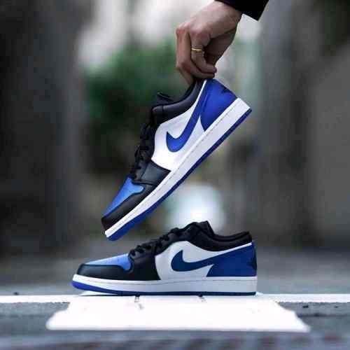 Nikee Air Jordan 1 Low Alternate Royal Toe - Image 2