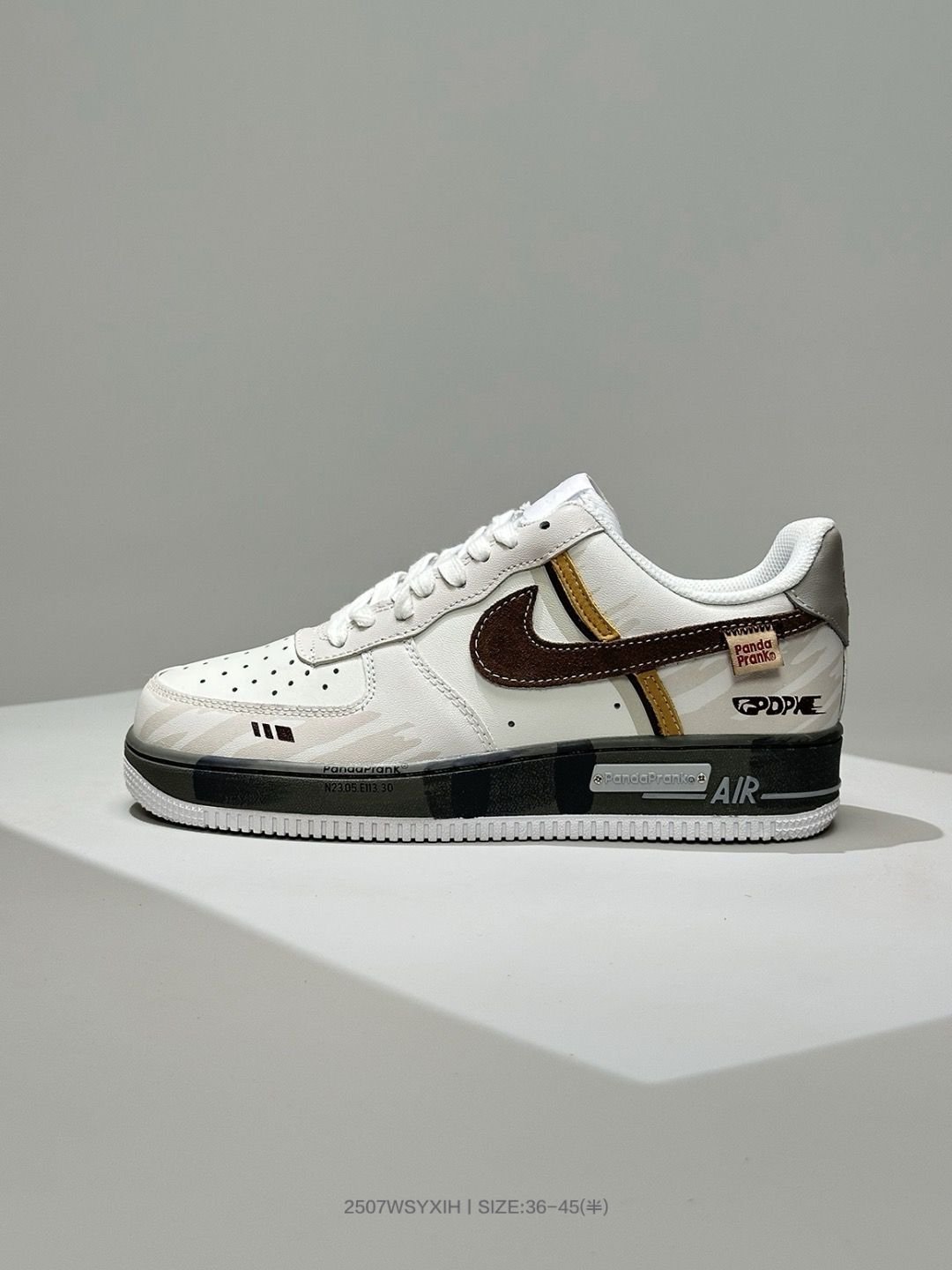 NIK.E AIRFORCE 1 LOW PANDA PRANK CUSTOM 2025 - Image 4