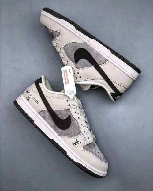 Nikee SB Dunk Low X Louiss Vuitton Gray 441
