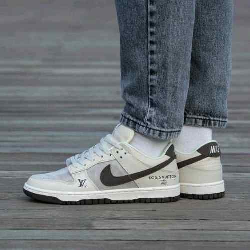 Nikee SB Dunk Low X Louiss Vuitton Gray 441 - Image 6