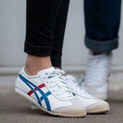 Alternative view of Onitsuk_aa Tiger Mexico 66 White Blue Red Leather