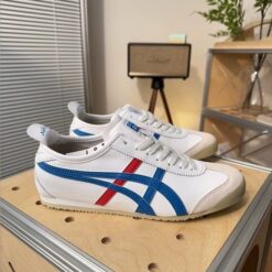 Onitsuk_aa Tiger Mexico 66 White Blue Red Leather