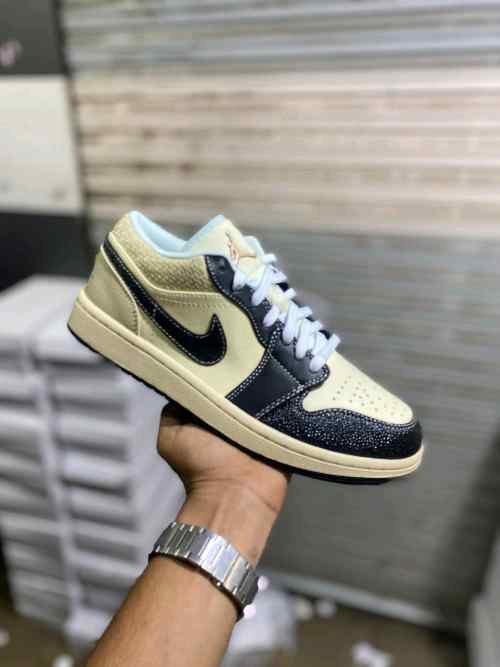 Nikee Air Jordan 1 Low Coconut Milk Black - Image 7