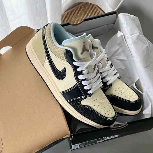 Nikee Air Jordan 1 Low Coconut Milk Black - Image 6
