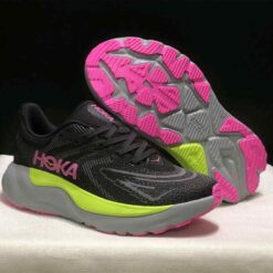 Hoka Arahi 8 Charcoal Grey-Yellow-Rose Mens shoes
