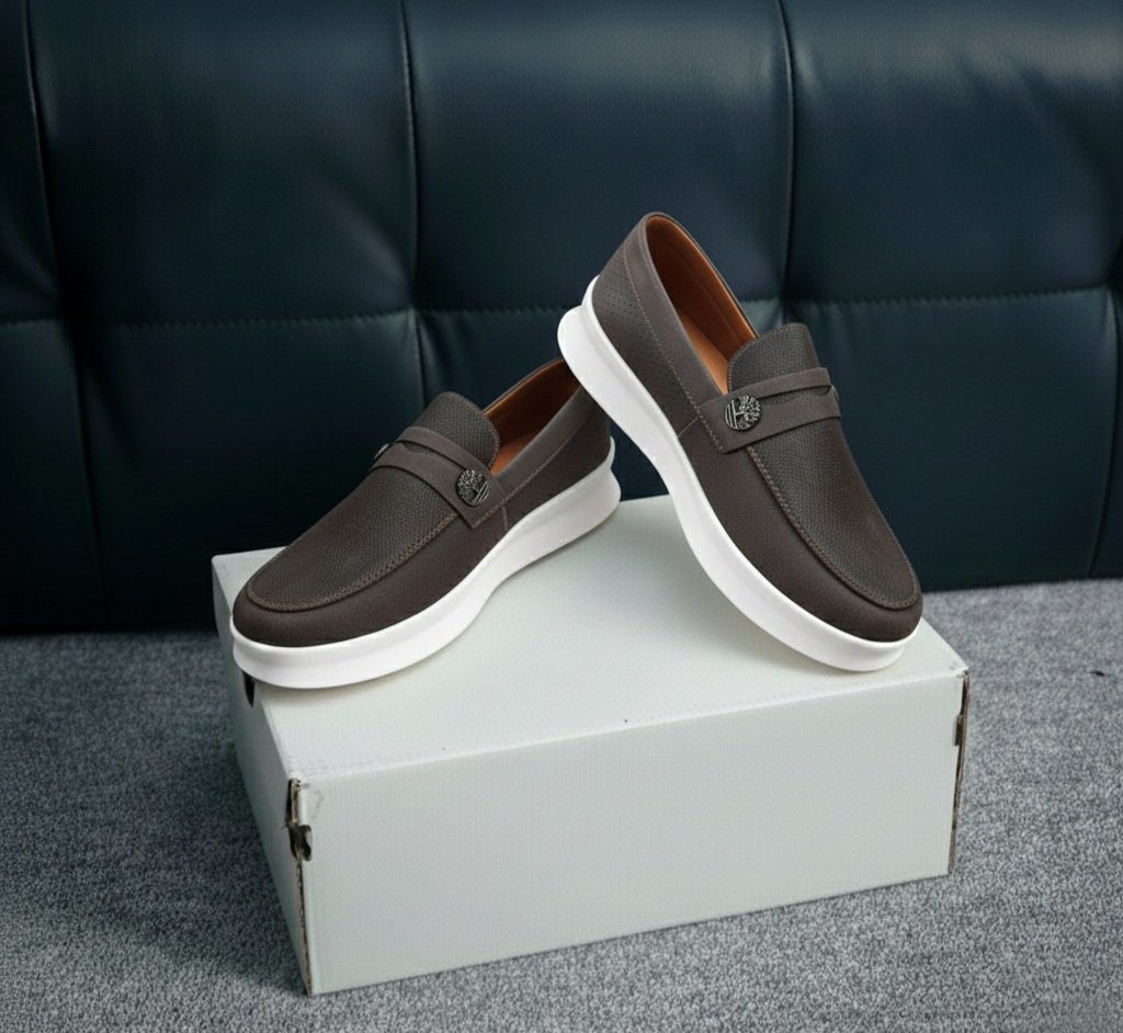 TIMBERLAND SLIP ON BROWN WHITE 0044 - Image 6