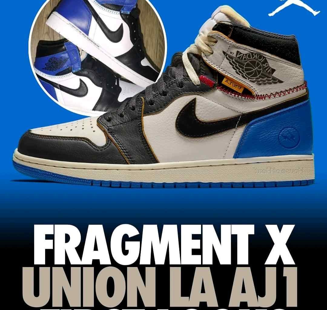 Air jordan 1 X Union LA X Fragment - Image 5
