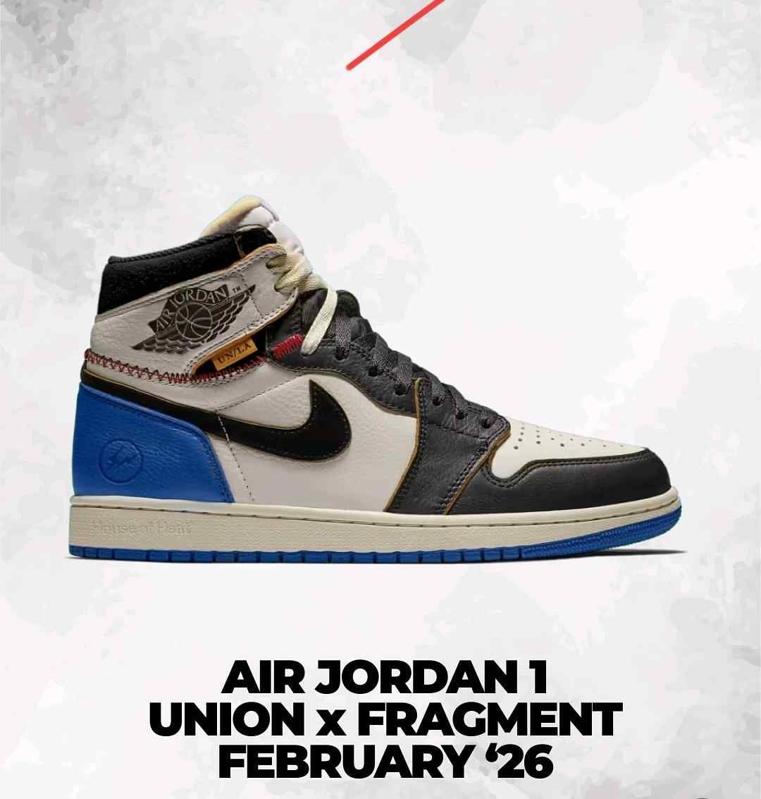 Air jordan 1 X Union LA X Fragment - Image 3